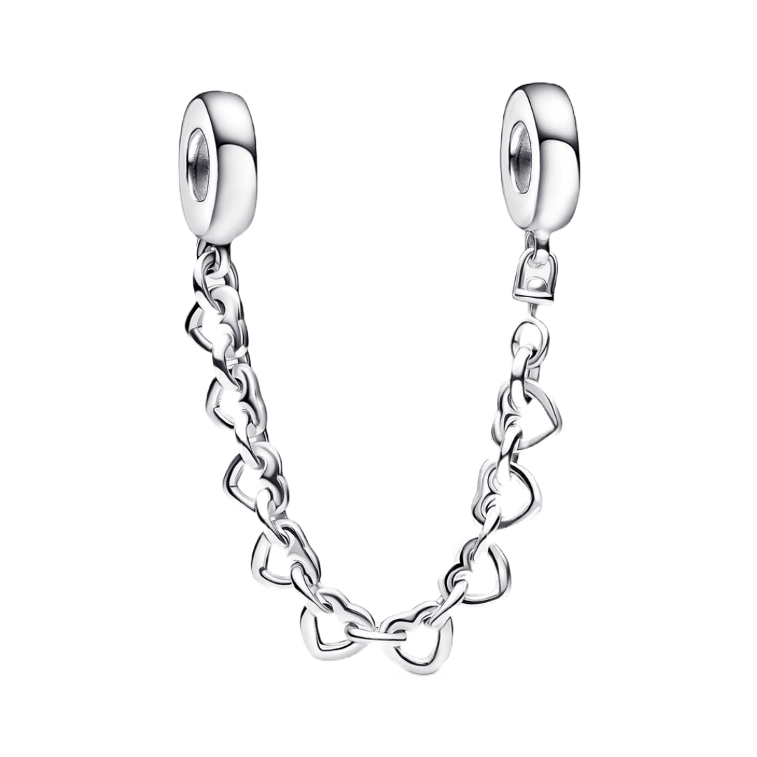 Linked Hearts Safety Chain - Pretty Little Charms