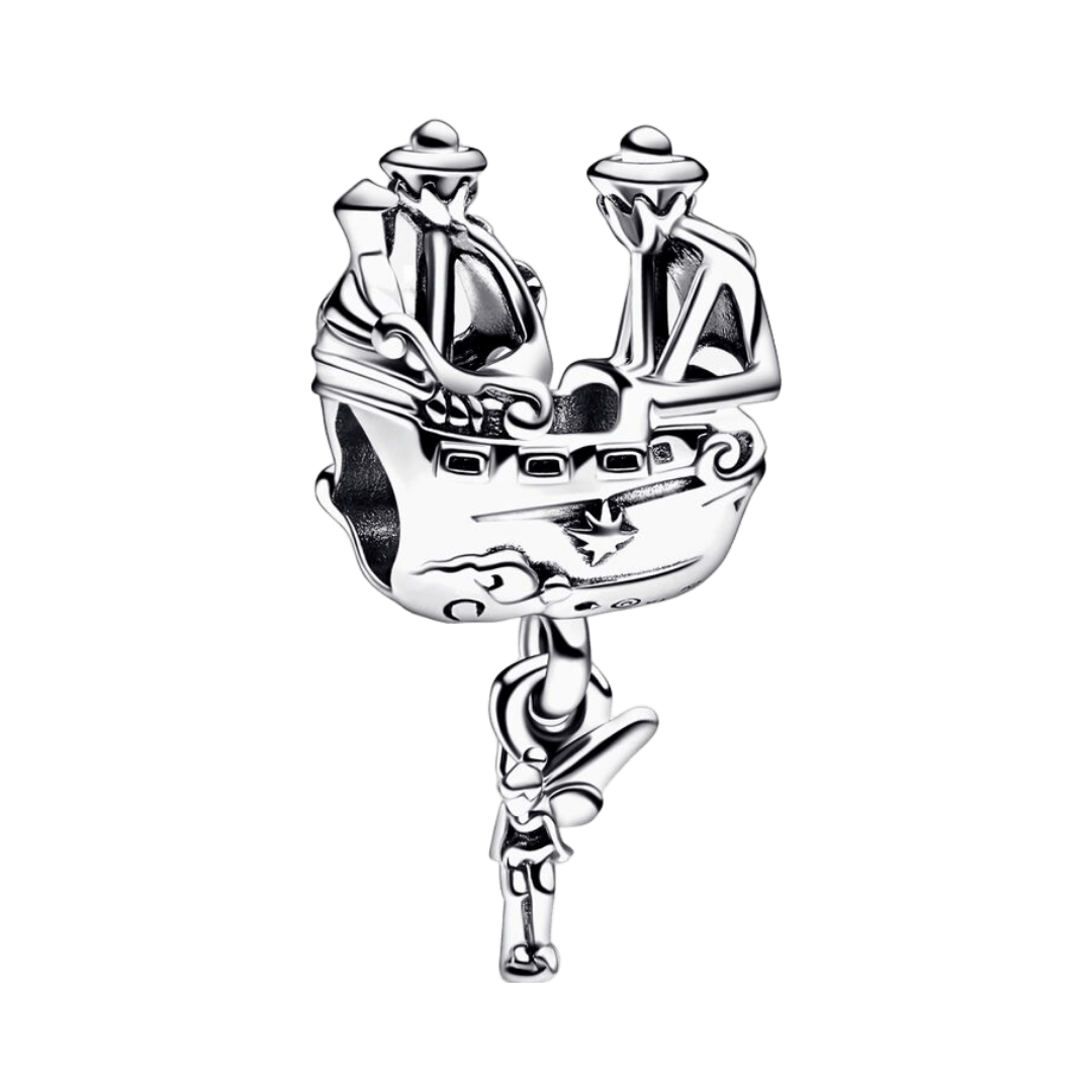 TinkerBell & Captain Hook’s Pirate Ship Charm - Pretty Little Charms