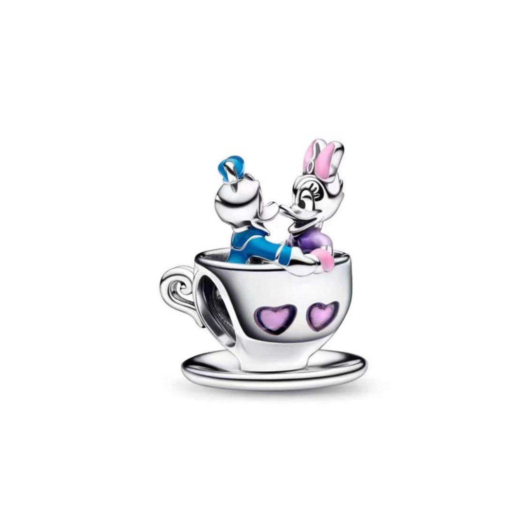 Donald and Daisey Teacup Charm