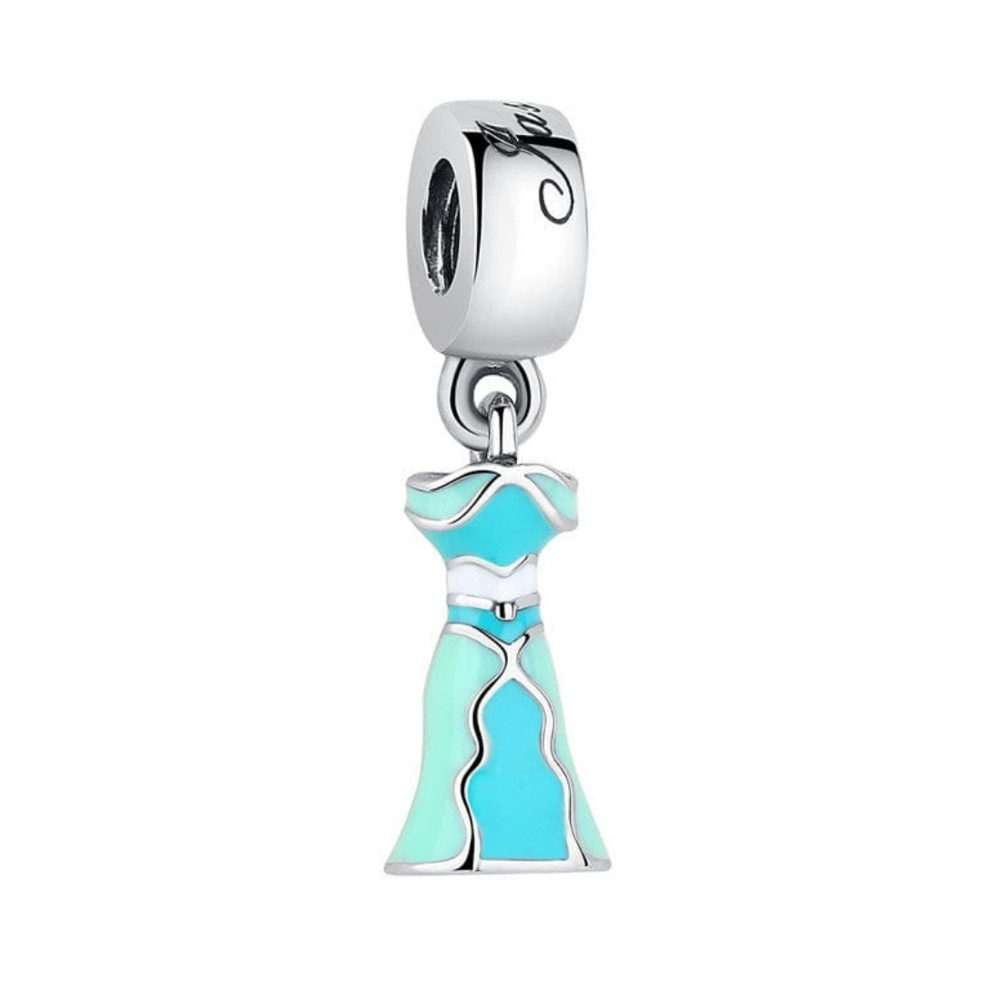 Princesses Jasmine Dress Dangle Charm Pretty Little Charms
