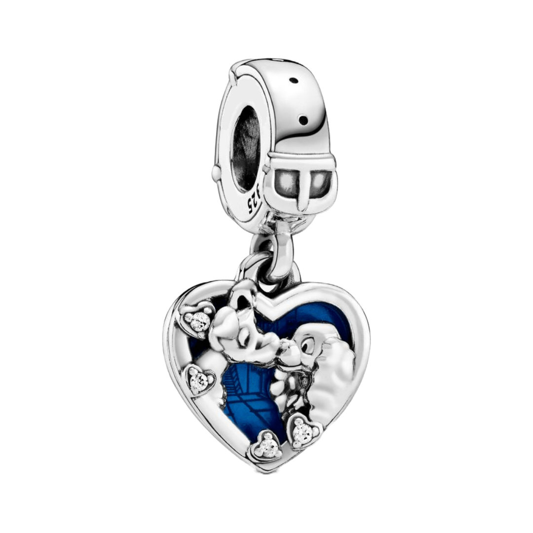 Lady and the Tramp Heart Dangle Charm - Pretty Little Charms