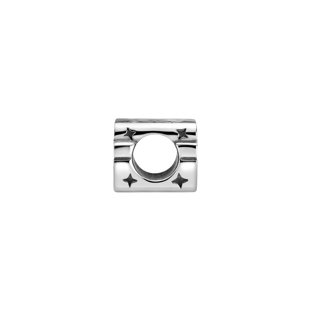 Silver 3D Logo Charm - Pretty Little Charms