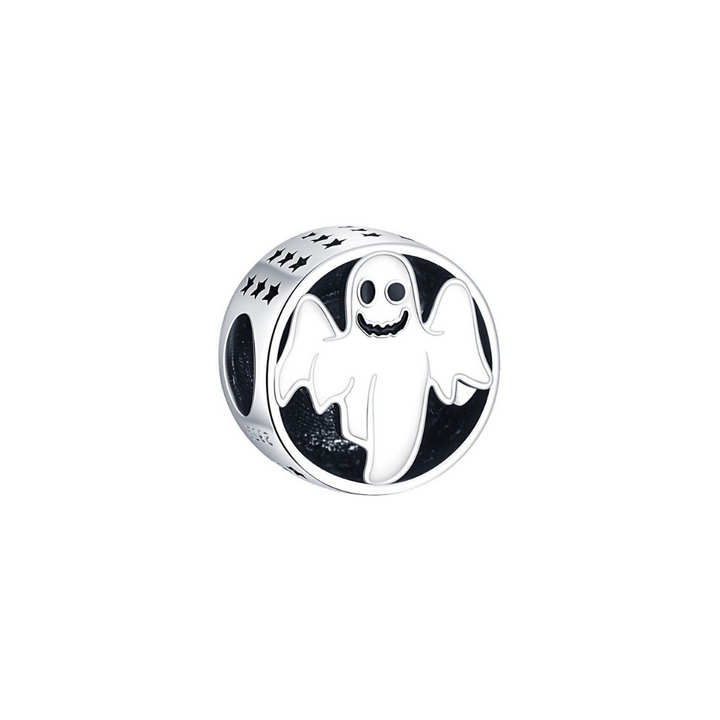 Spooky Ghost Circle Charm