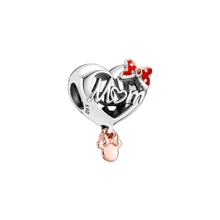 Minnie Mouse Mum Heart Charm - Pretty Little Charms