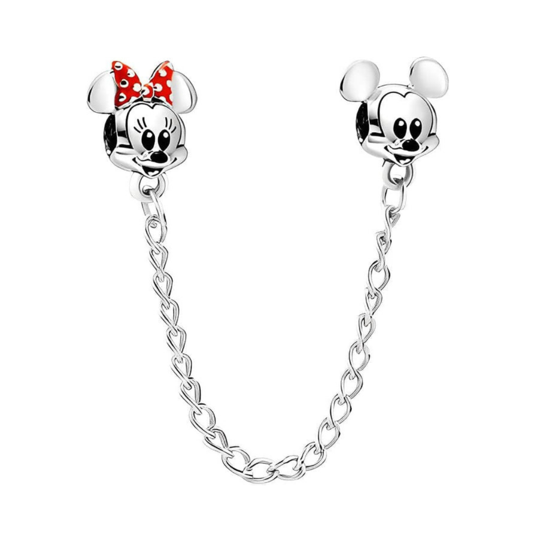 Mickey And Minnie Mouse Safety Chain