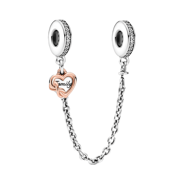 Family Heart Safety Chain - Pretty Little Charms
