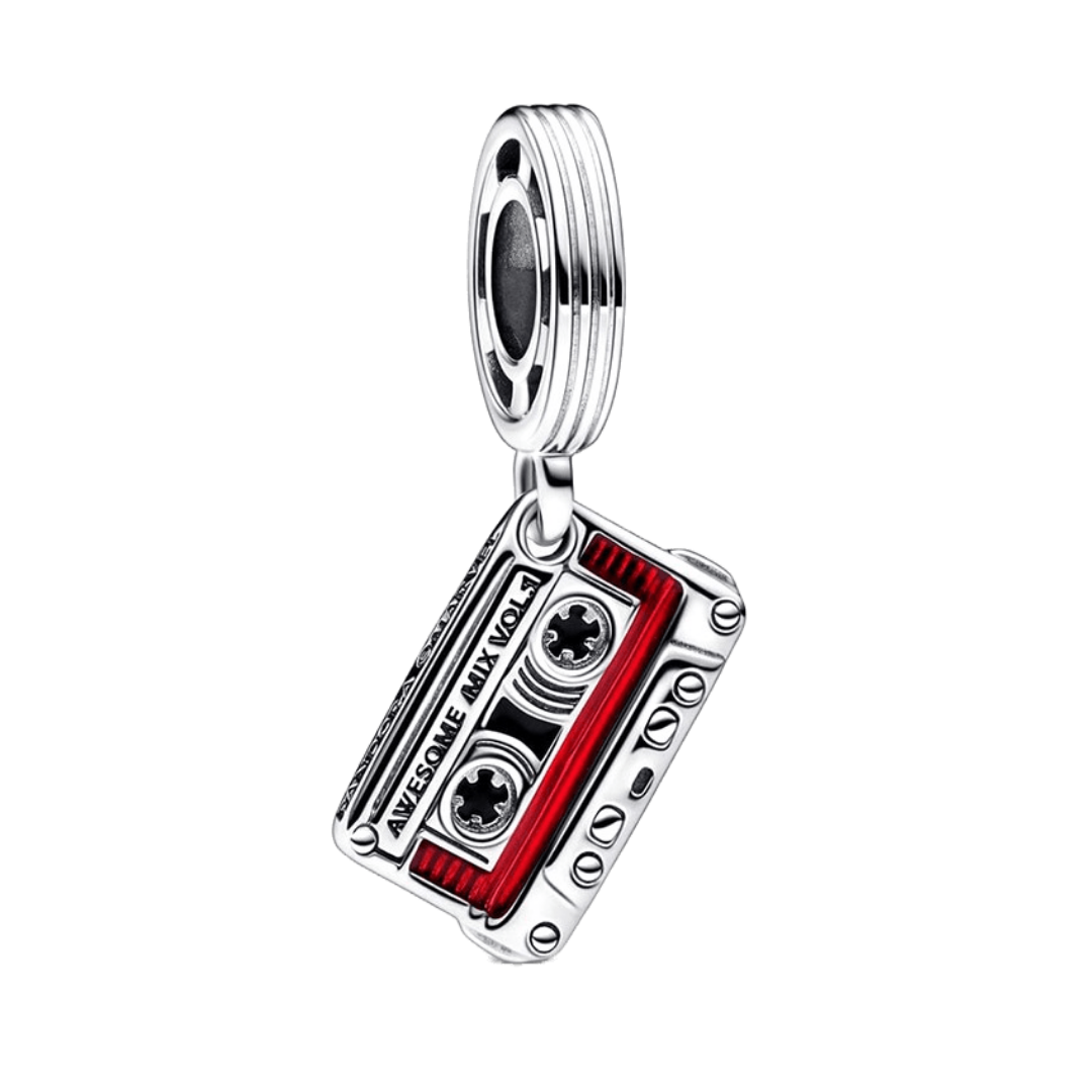 Guardians of the Galaxy Cassette Tape Dangle Charm