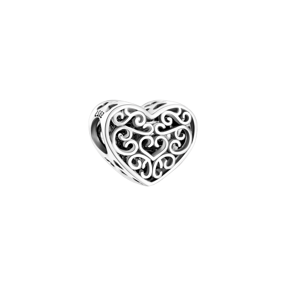 Entwined Heart Charm