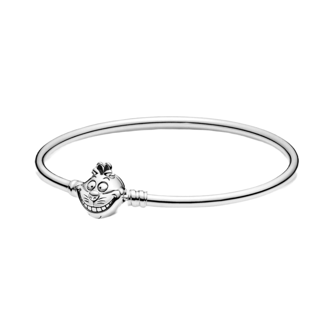 Alice in Wonderland Cheshire Cat Clasp Bangle - Pretty Little Charms