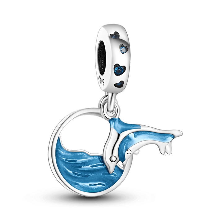 Diving Dolphin Dangle Charm