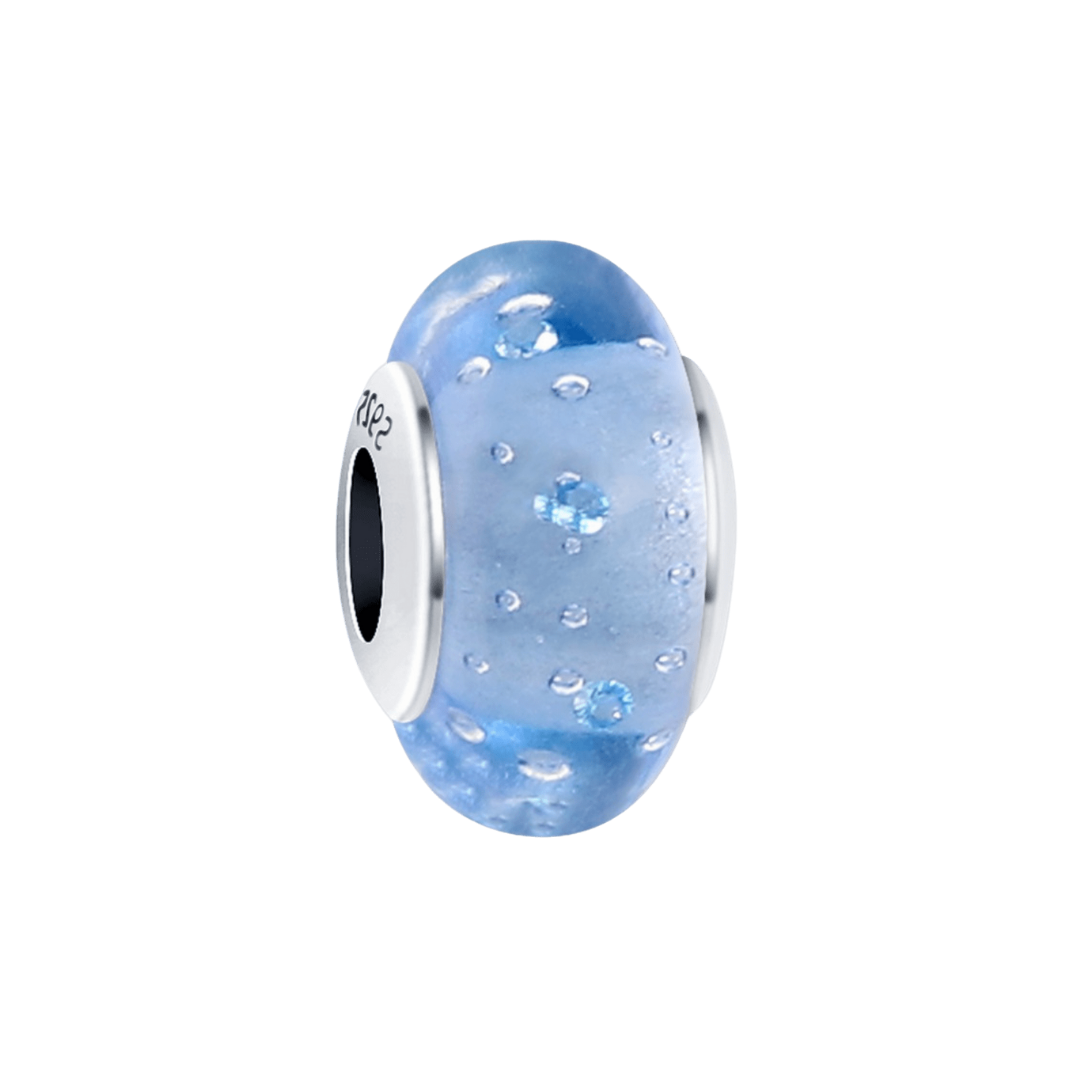 Opalescent Ocean Blue Charm - Pretty Little Charms