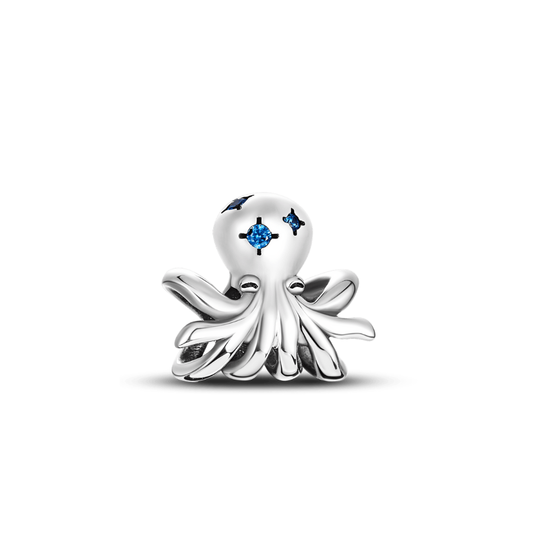 Blue Cubic Zirconia Octopus - Pretty Little Charms