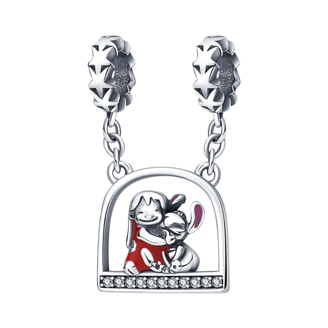 Lilo and Stitch Friendship Double Hanging Charm