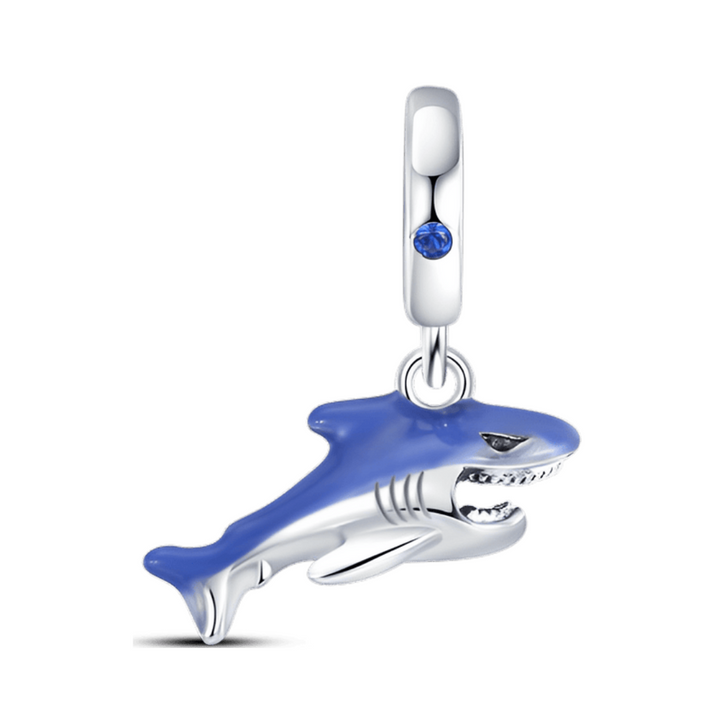 Blue Shark Dangle Charm - Pretty Little Charms