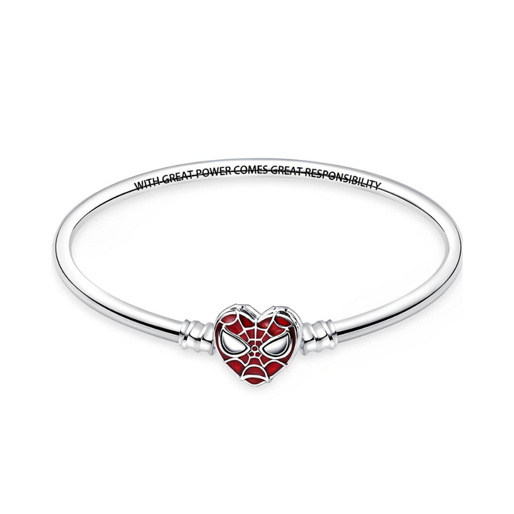 Spider-Man Mask Clasp Bangle - Pretty Little Charms