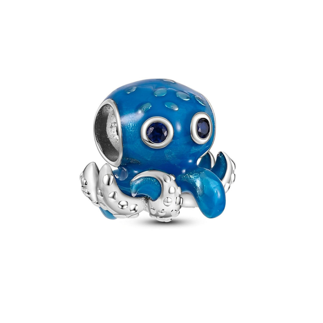 Cute Blue Big Eyed Octopus