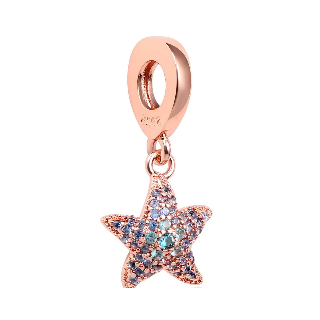 Sparkling Starfish Dangle Charm - Pretty Little Charms