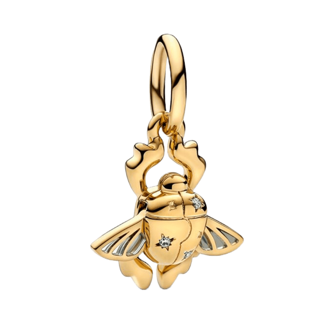 Aladdin Scarab Beetle Dangle Charm - Pretty Little Charms