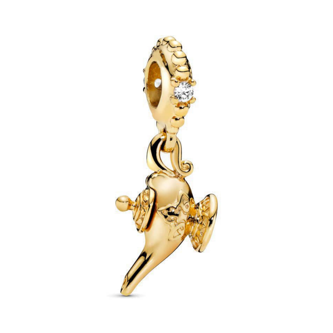 Aladdin Golden Genie Lamp Dangle Charm