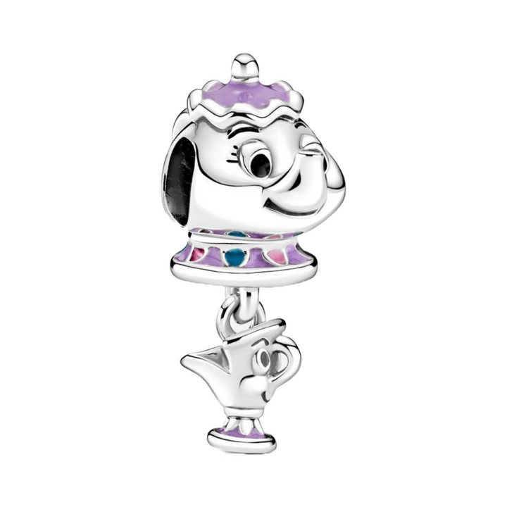 Beauty and the Beast Mrs. Potts and Chip Dangle Charm - Pretty Little Charms