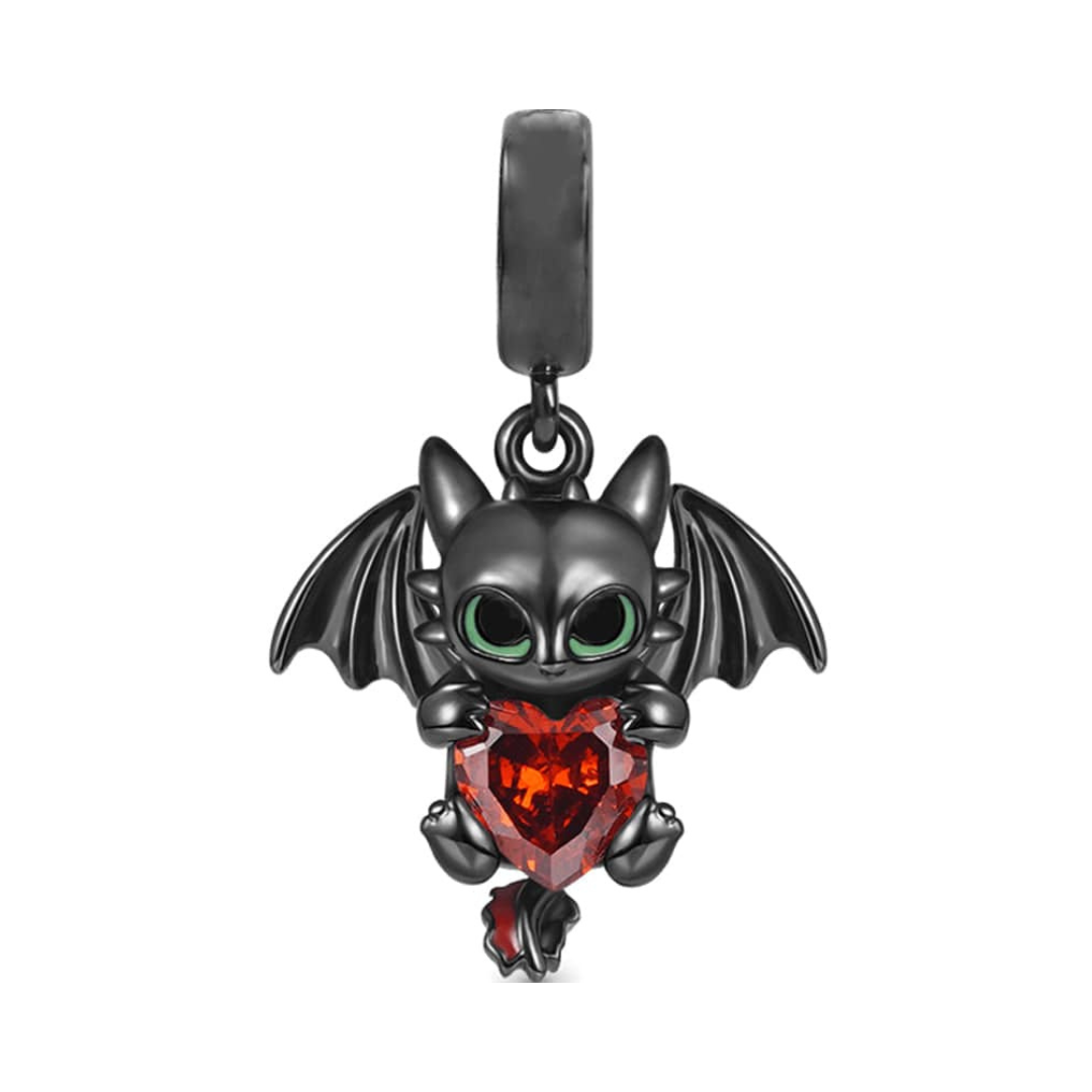 DreamWorks How To Train Your Dragon Toothless With Heart Dangle Charm