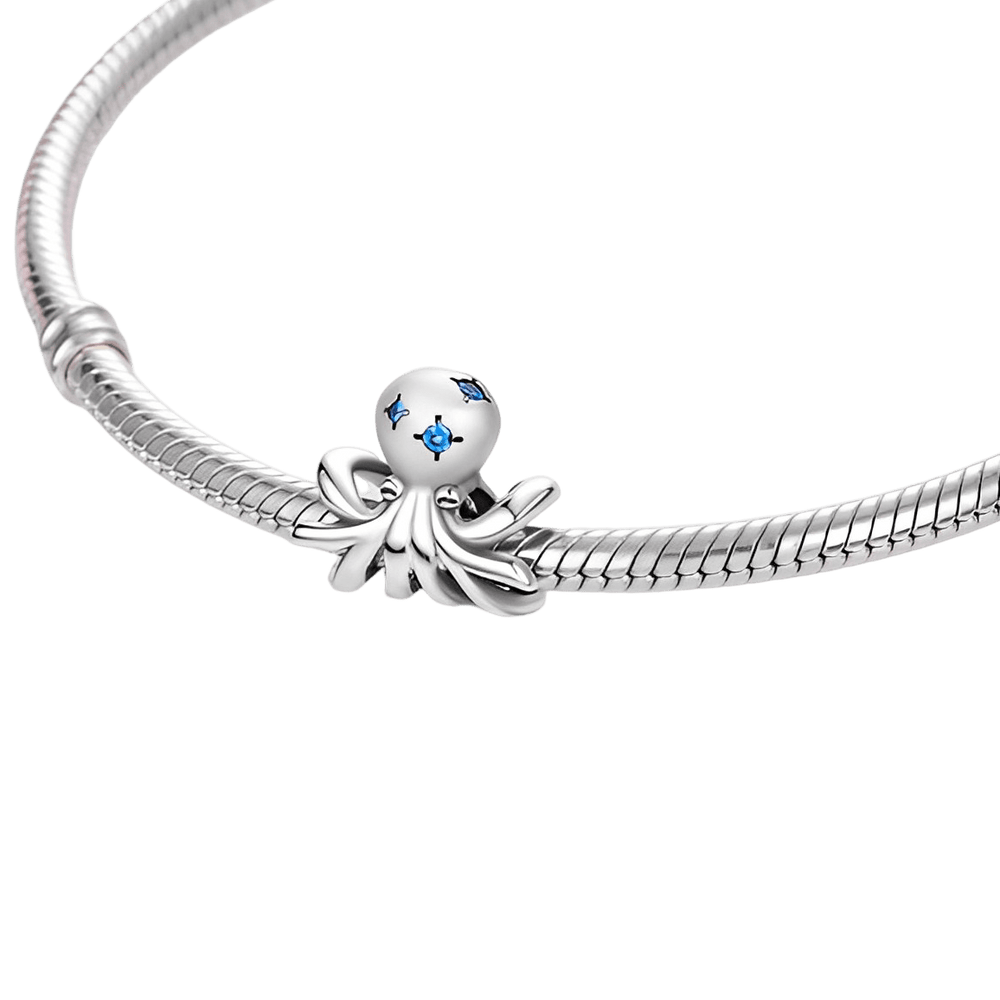 Blue Cubic Zirconia Octopus - Pretty Little Charms