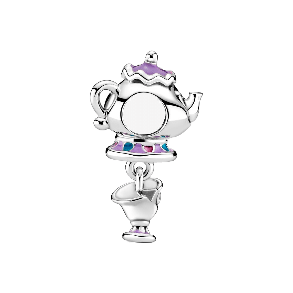 Beauty and the Beast Mrs. Potts and Chip Dangle Charm - Pretty Little Charms