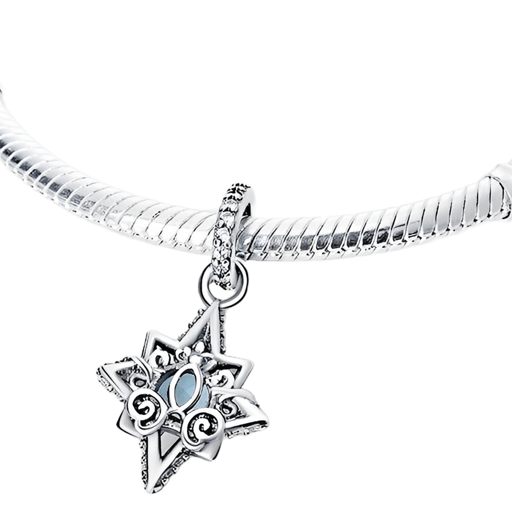 Cinderella Blue Star Pendant - Pretty Little Charms