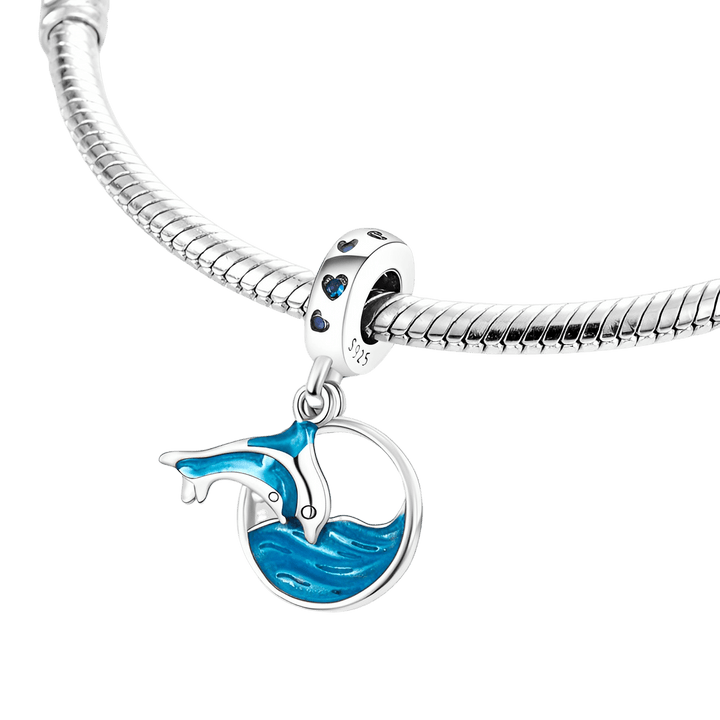 Diving Dolphin Dangle Charm - Pretty Little Charms
