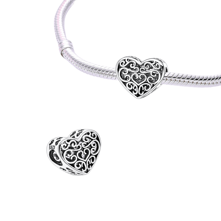Entwined Heart Charm