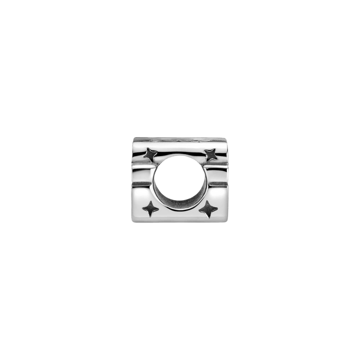 Silver 3D Logo Charm